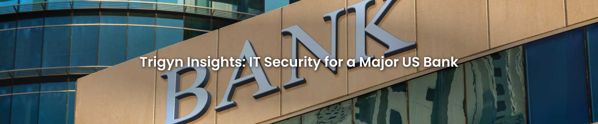 Case Study IT Security for a Major US Bank